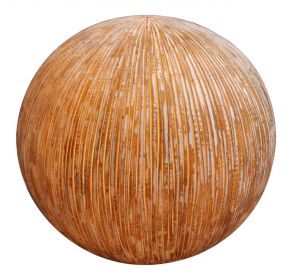 1 X 16 X 14 Sandstone Ribbed Finish Outdoor Light - Ball
