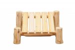 Rustic And Natural Cedar Outdoor Adirondack Ottoman