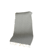 70" Geometric Handwoven Throw Blankets In Black