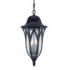 Antique Bronze Geometric Glass Hanging Light