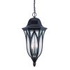 XL Antique Bronze Geometric Glass Hanging Light