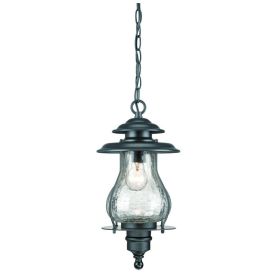 Matte Black Oil Lantern Hanging Light