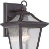 Matte Black Birdhouse Shape Outdoor Wall Light