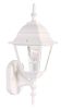 Distressed White Swing Arm Outdoor Wall Light