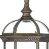 Antique Brown Cylindrical Lantern Wall Light