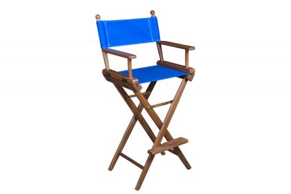 Blue And Brown Solid Wood Director Chair Style 2