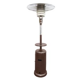 48000 BTU Bronze Steel Propane Cylindrical Pole Standing Patio Heater