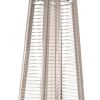 41000 BTU Brown Steel Propane Triangular Pyramid Standing Patio Heater