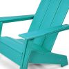 31" Blue Heavy Duty Plastic Adirondack Chair