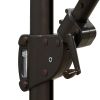10' Black Polyester Square Tilt Cantilever Patio Umbrella With Stand Style 5