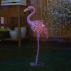 Standing Tall Solar Flamingo Statue