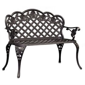 Cast Aluminum Outdoor Garden Bench