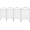 4 Pack Steel Foldable Fence Arch Trellis Panel Animal Barrier
