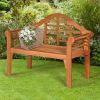 Farm Home Folding 2 Seater Garden Eucalyptus Bench