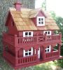 Novelty Cottage Birdhouse - Red