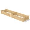 Pine Wood 2-Ft x 8-Ft Outdoor Raised Garden Bed Planter Frame - Made in USA