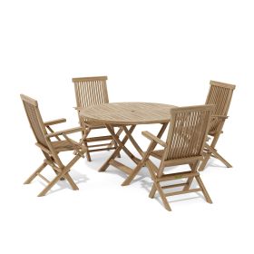 Bahama Classic Folding Armchair 5-Pieces Dining Set