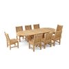 Sahara Dining Side Chair 9-Pieces Oval Dining Set