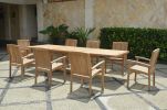 Bahama Stackable Sahara 9-Pieces Rectangular Dining Set A