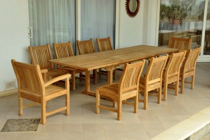Bahama Sahara 11-Pieces 10' Rectangular Dining Set