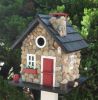 Windy Ridge Birdhouse - Stone/Red/Black