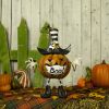 22" Tall "Creeper" Jack-O-Lantern with Face Mask