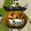 22" Tall "Creeper" Jack-O-Lantern with Face Mask