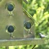 76.75" Tall Classic Style Galvanized Birdhouse Stake with Short Chimney "Newtown"