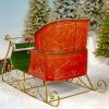 5.5ft. Tall Elegant Metal Christmas Sleigh "The Bethlehem"