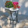 "Odessa" Small Mosaic Folding Accent Table