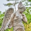74.5" Tall Magnesium Angel Statue "Evellyn"
