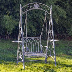 Iron Swing Chair "New York" (Colors_Zaer: Blue/Bronze)