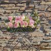 Two Tier Iron Flower Push Cart "Odesa 1794"