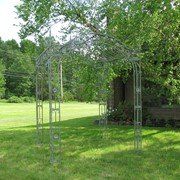 10.5ft Tall Rectangular Arched Garden Gazebo "Mahekal" (Colors_Zaer: Verdi Green)