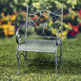 "Gaia" Iron Garden Armchair (Colors_Zaer: Verdi Green)
