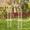 "Philadelphia" 8.5ft. Tall Iron Garden Arch Decoration