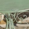 "Le Chardenoux 1908" Three Piece Metal Bistro Set in Antique White