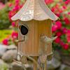 64.75" Tall Iron Birdhouse Stake "Chelsea"