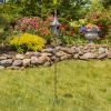 64.75" Tall Iron Birdhouse Stake "Chelsea"