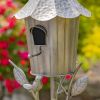 63.75" Tall Iron Birdhouse Stake "Zurich"