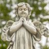 39" Tall Magnesium Angel Statue Praying "Taylor"