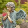 39" Tall Magnesium Angel Statue Praying "Taylor"