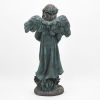 39" Tall Magnesium Angel Statue Holding Bouquet "Sopia"