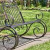 "Tatiana" Iron Rocking Garden Bench