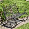 "Tatiana" Iron Rocking Garden Bench