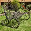 "Tatiana" Iron Rocking Garden Bench